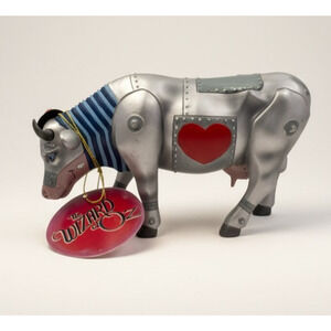 CowParade Tin Man Cow Wizard of Oz 2002 Westland #7242 Metal Heart Figurine